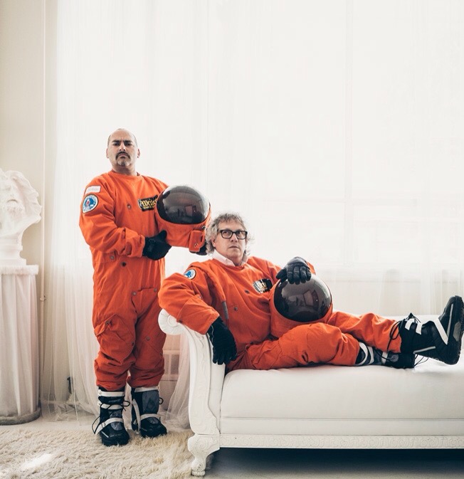 photo of Cal McAllister in spacesuit