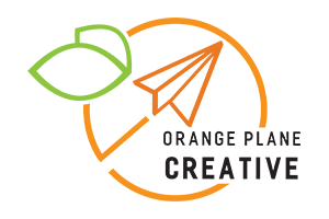 logo orange plane creative